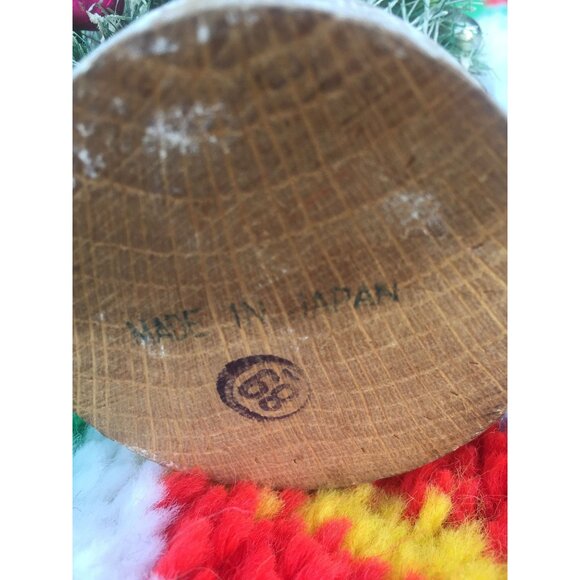 Vintage Christmas Brushed Tree Flocked Bottle Mercury Glass Beads Tinsel Topper - Picture 7 of 7